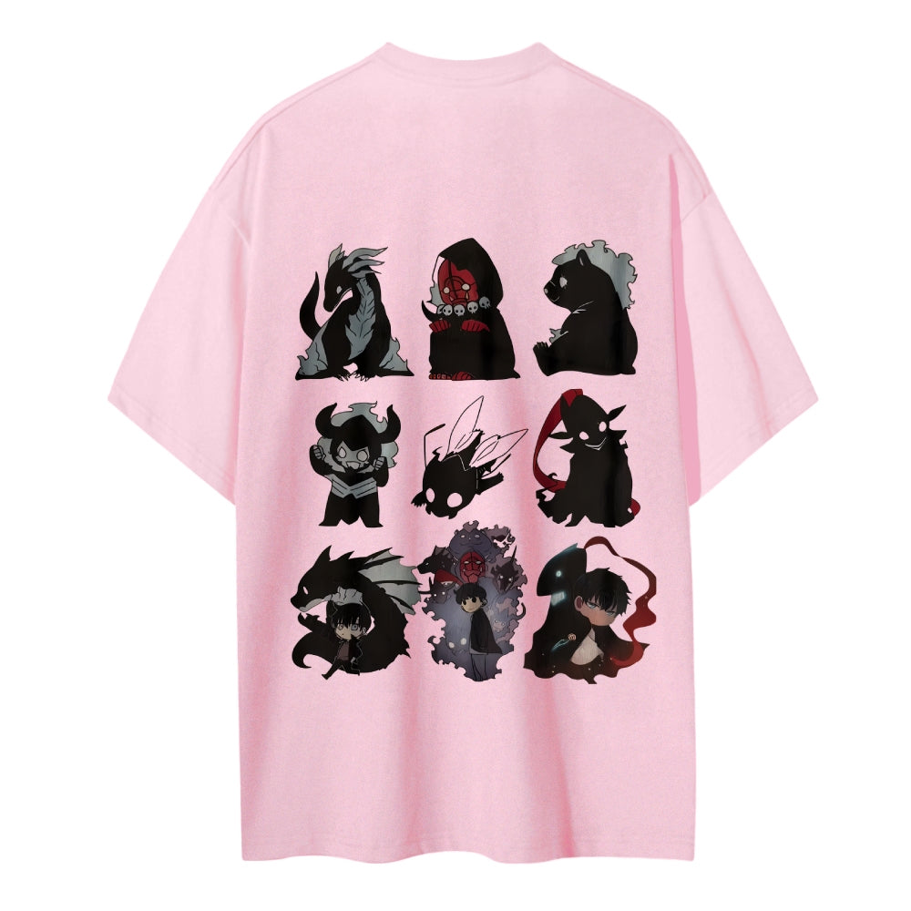 SOLOLEVELING Cotton Unisex Round Neck Anime T-Shirt