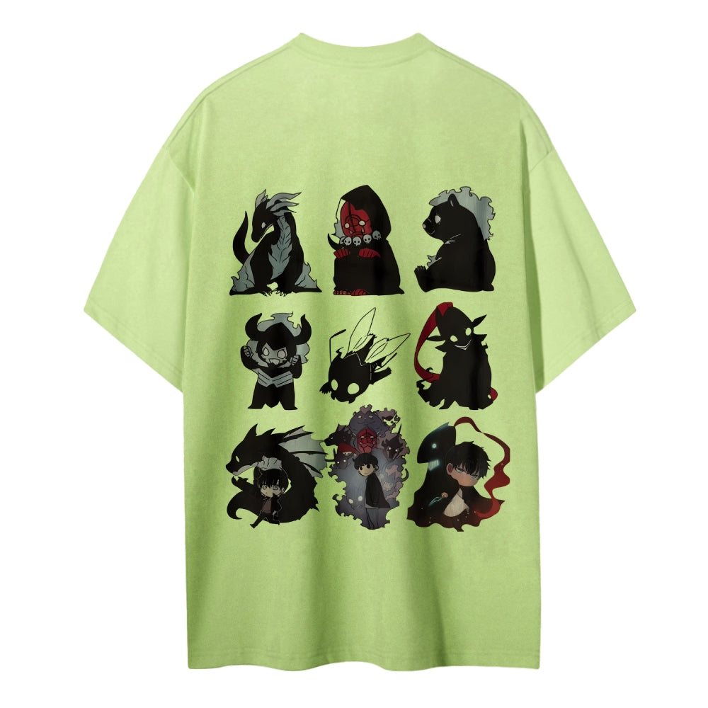 SOLOLEVELING Cotton Unisex Round Neck Anime T-Shirt