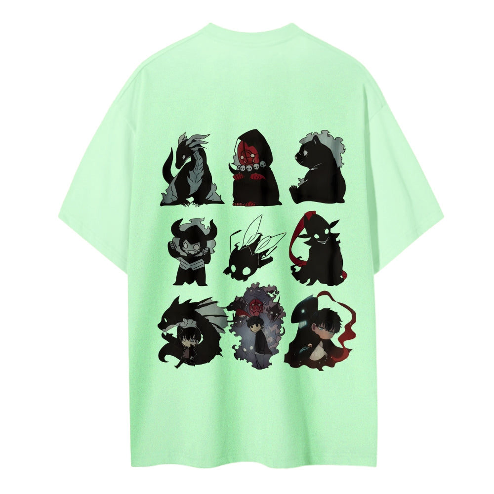 SOLOLEVELING Cotton Unisex Round Neck Anime T-Shirt