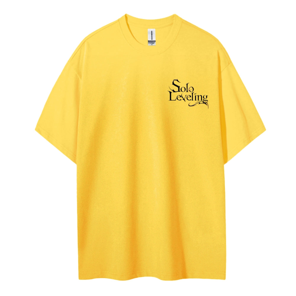 SOLOLEVELING Cotton Unisex Round Neck Anime T-Shirt