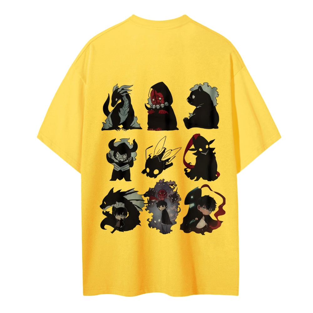 SOLOLEVELING Cotton Unisex Round Neck Anime T-Shirt