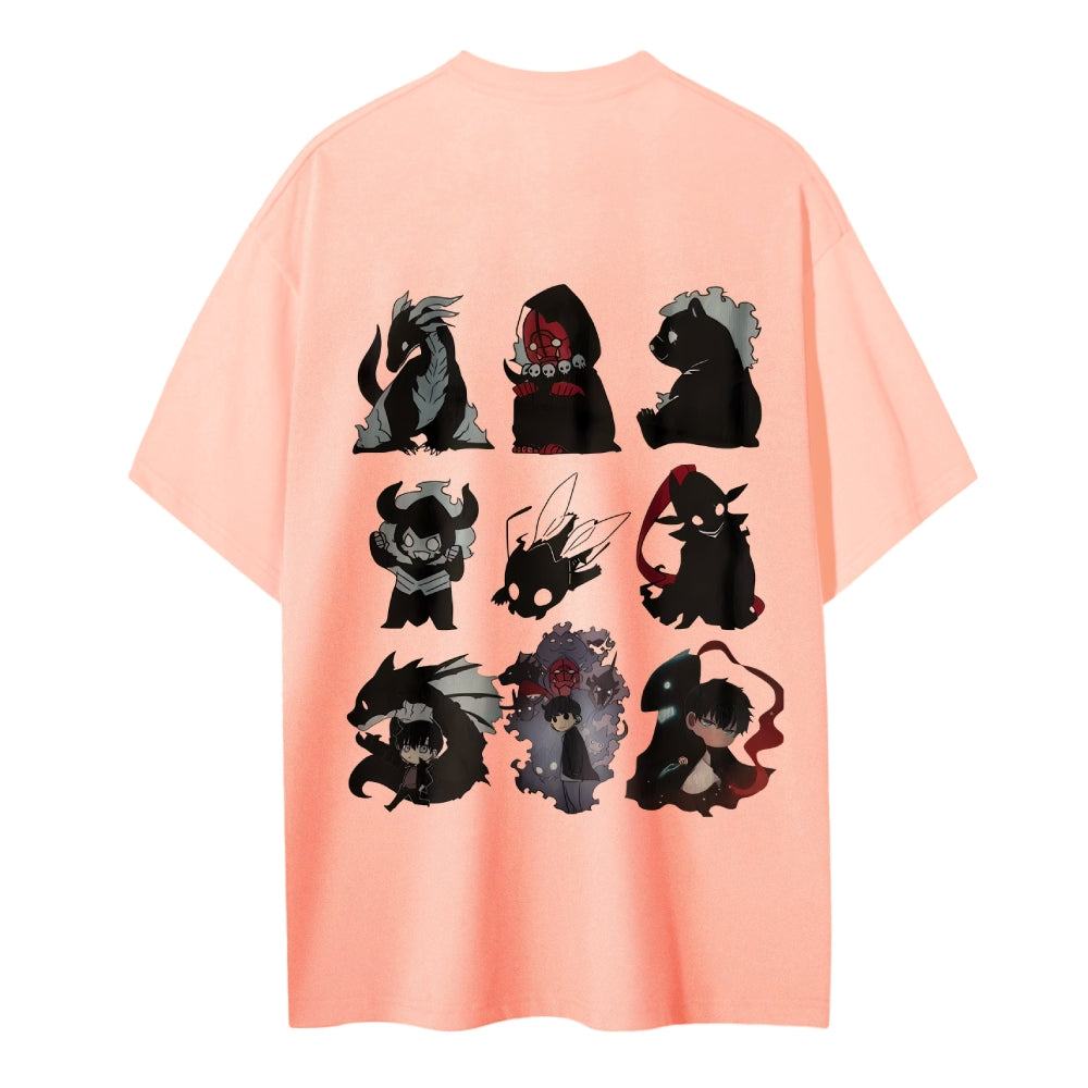 SOLOLEVELING Cotton Unisex Round Neck Anime T-Shirt