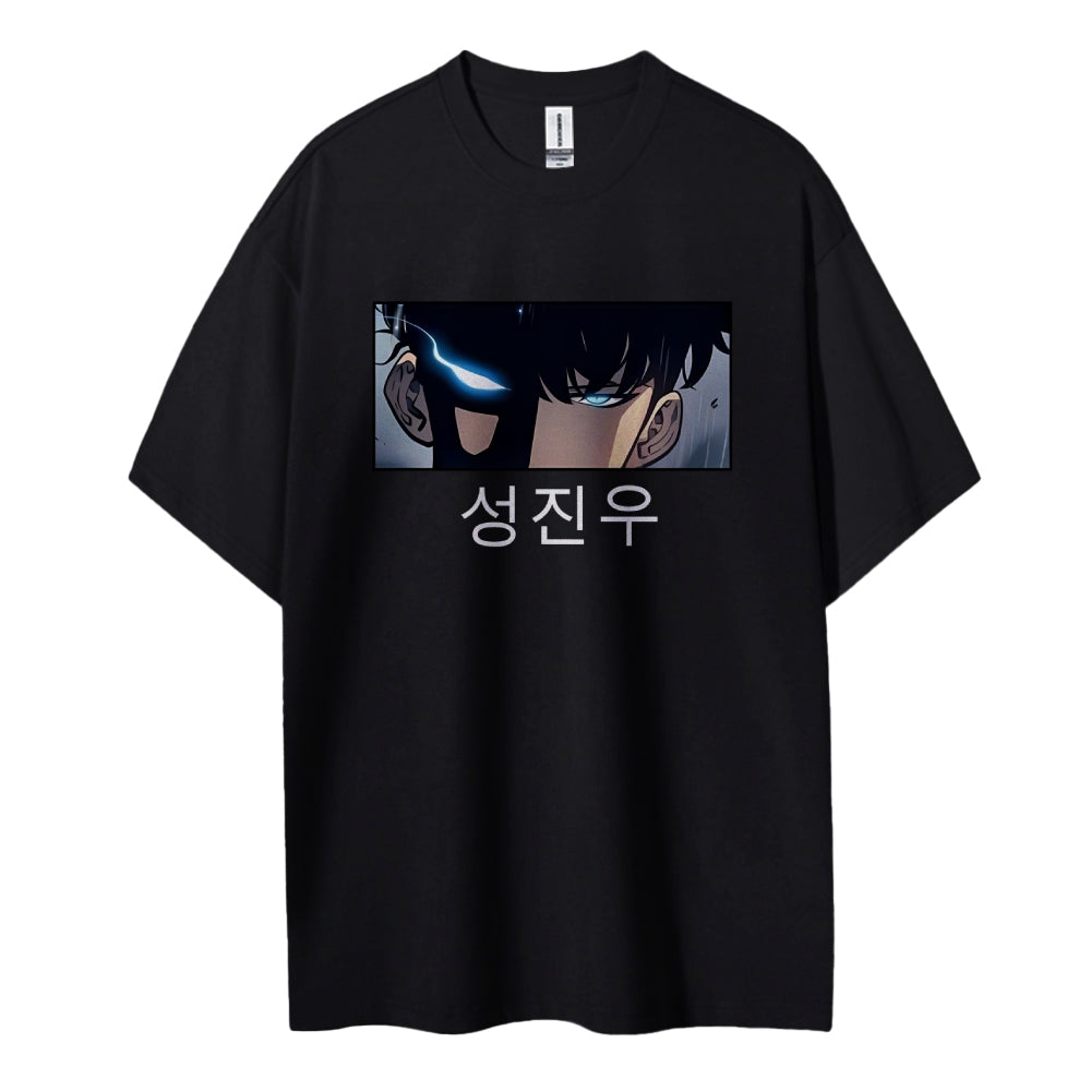 SOLOLEVELING Cotton Unisex Round Neck Anime T-Shirt