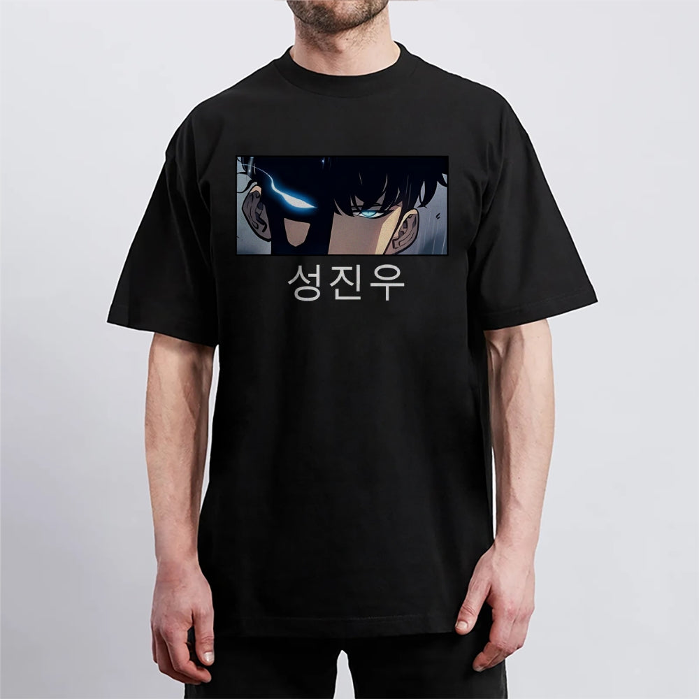 SOLOLEVELING Cotton Unisex Round Neck Anime T-Shirt