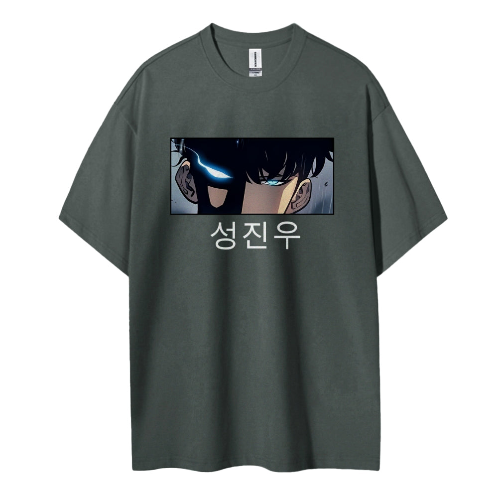 SOLOLEVELING Cotton Unisex Round Neck Anime T-Shirt