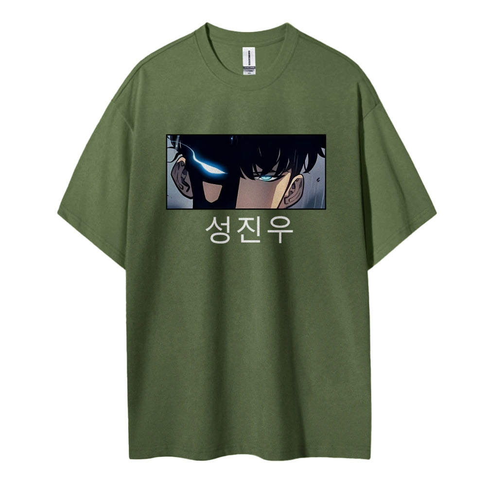 SOLOLEVELING Cotton Unisex Round Neck Anime T-Shirt