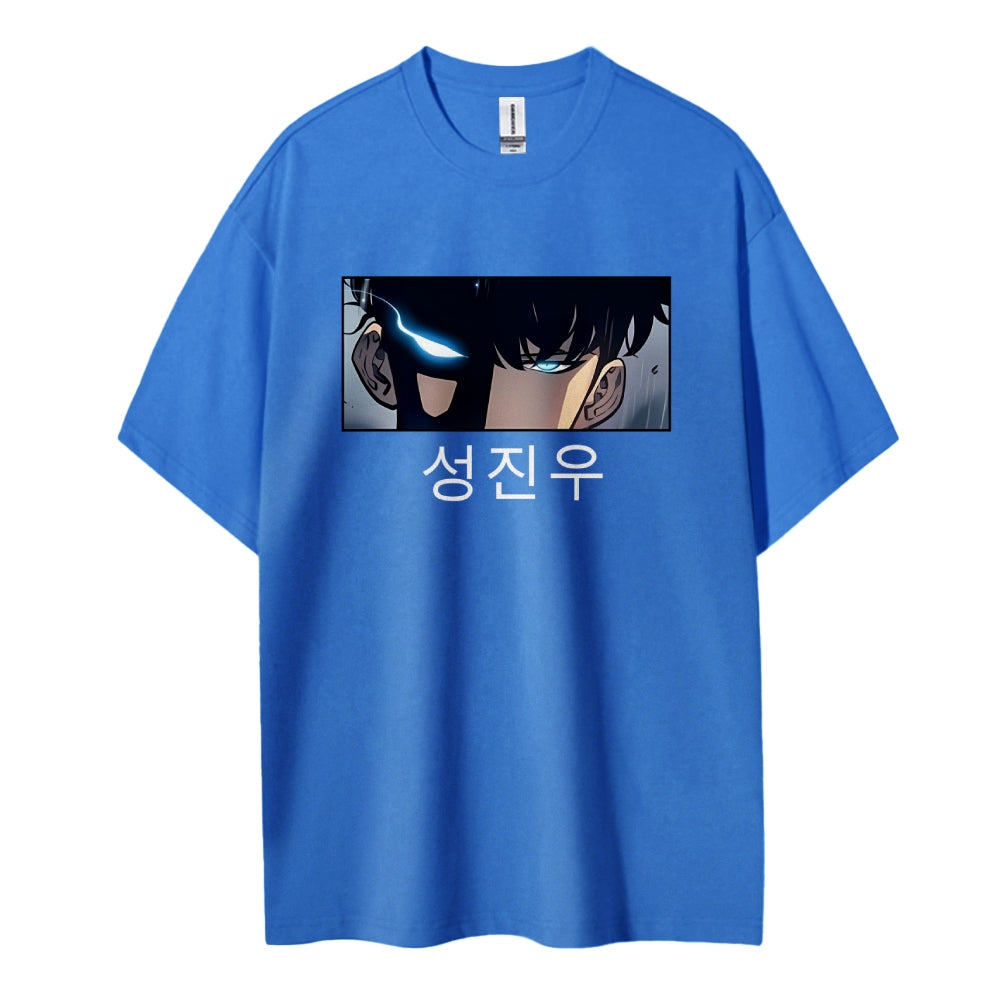SOLOLEVELING Cotton Unisex Round Neck Anime T-Shirt