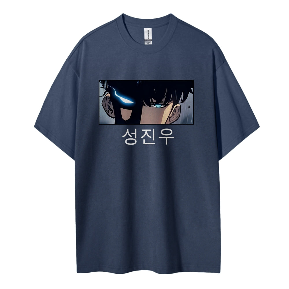 SOLOLEVELING Cotton Unisex Round Neck Anime T-Shirt