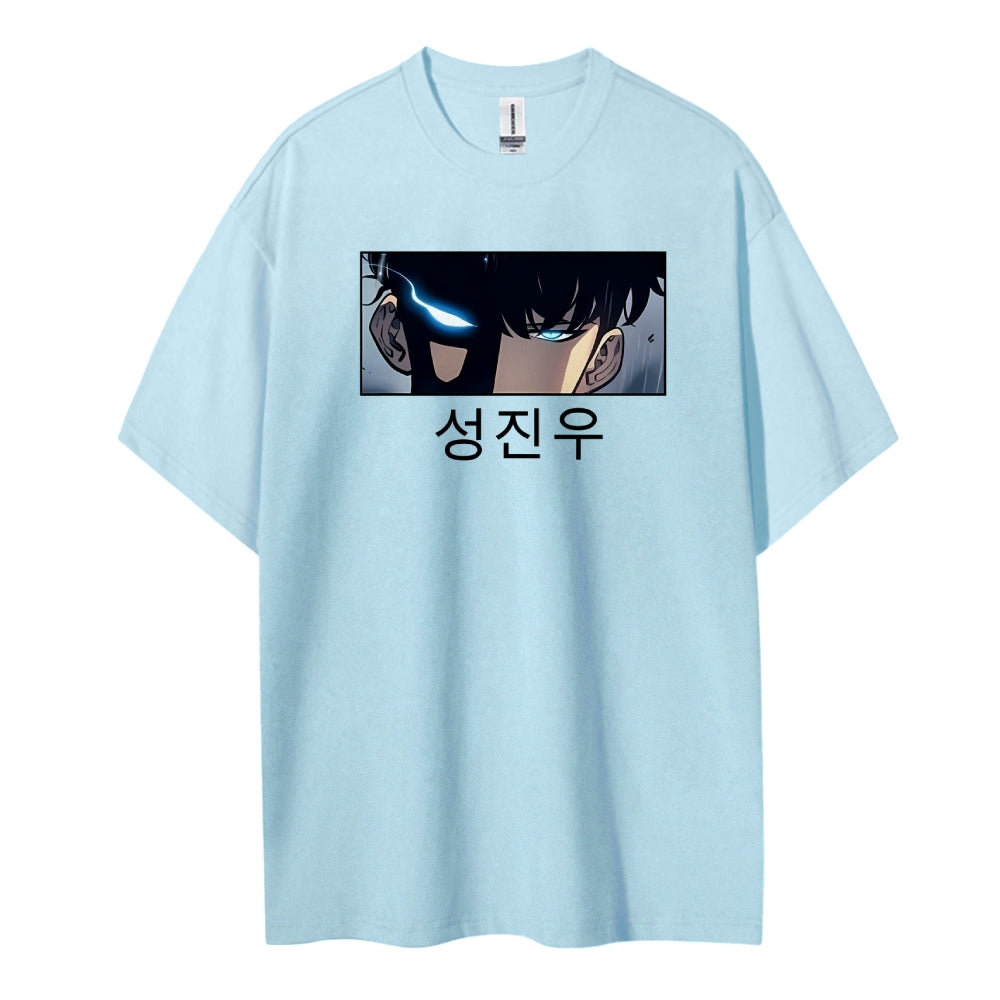 SOLOLEVELING Cotton Unisex Round Neck Anime T-Shirt