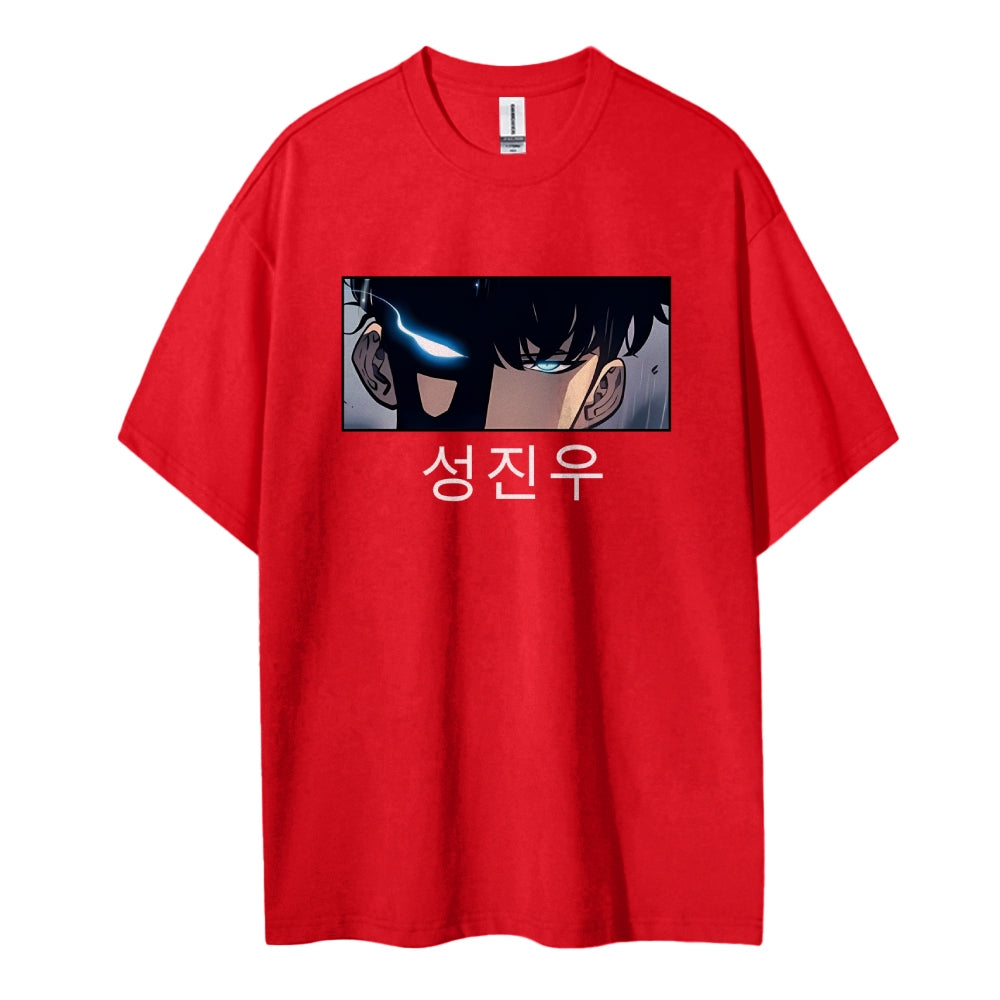 SOLOLEVELING Cotton Unisex Round Neck Anime T-Shirt