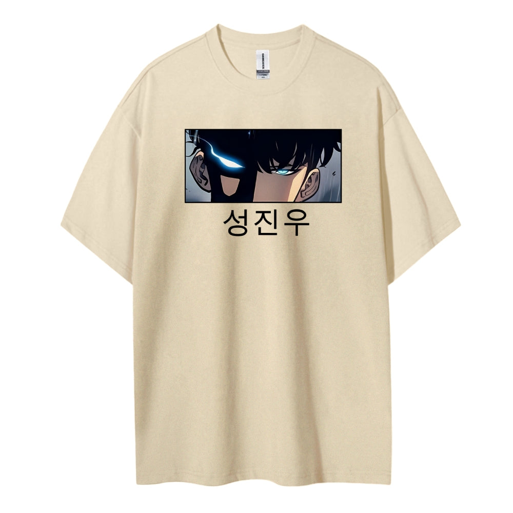 SOLOLEVELING Cotton Unisex Round Neck Anime T-Shirt