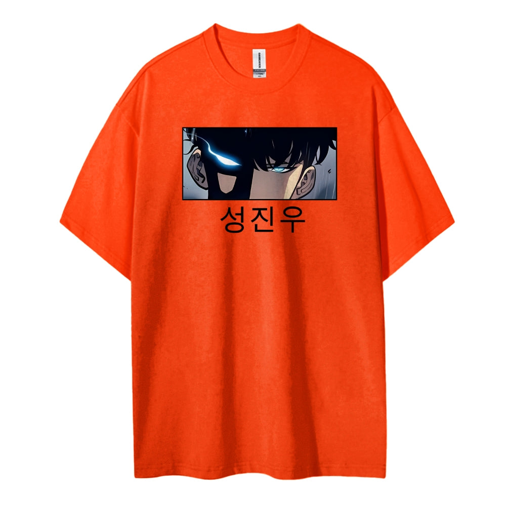 SOLOLEVELING Cotton Unisex Round Neck Anime T-Shirt