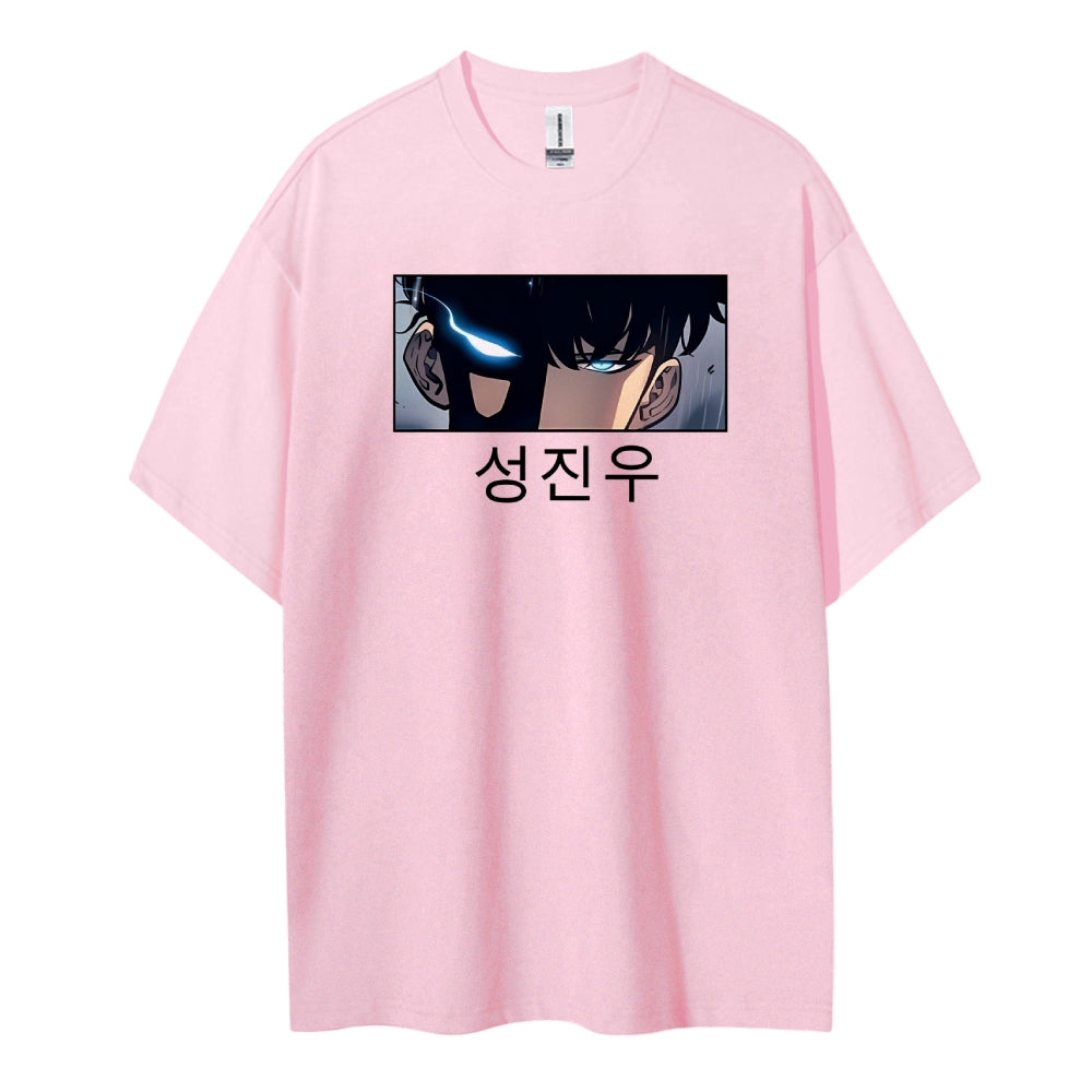 SOLOLEVELING Cotton Unisex Round Neck Anime T-Shirt