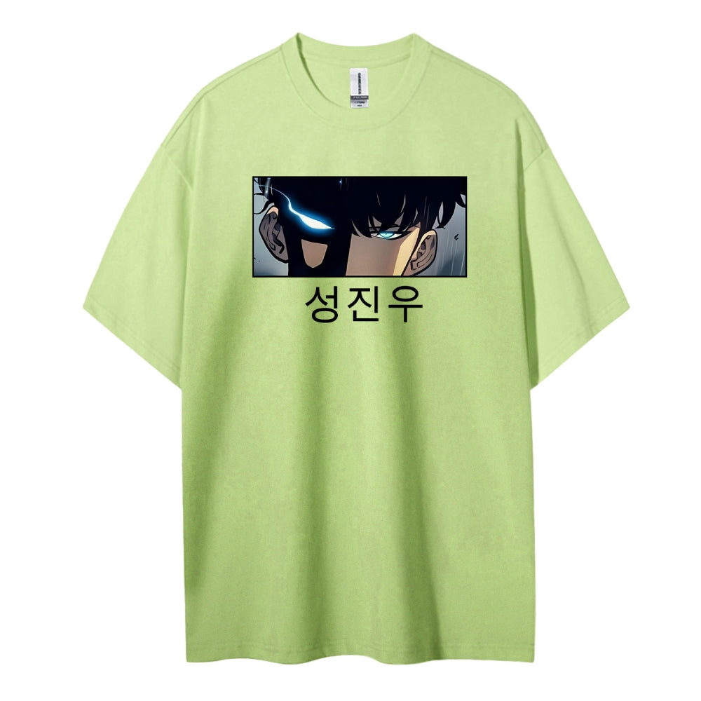SOLOLEVELING Cotton Unisex Round Neck Anime T-Shirt