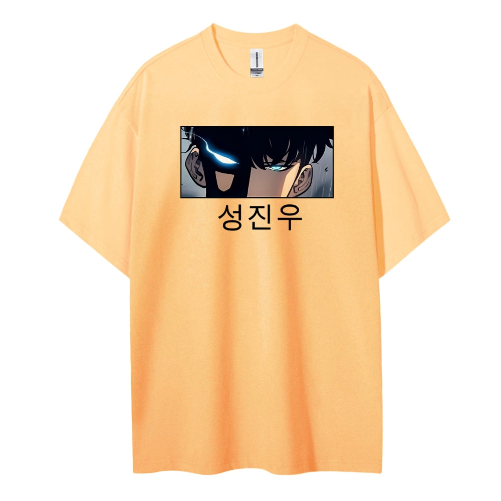 SOLOLEVELING Cotton Unisex Round Neck Anime T-Shirt