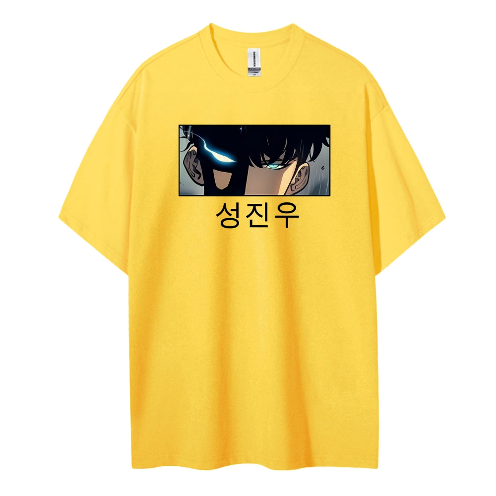 SOLOLEVELING Cotton Unisex Round Neck Anime T-Shirt