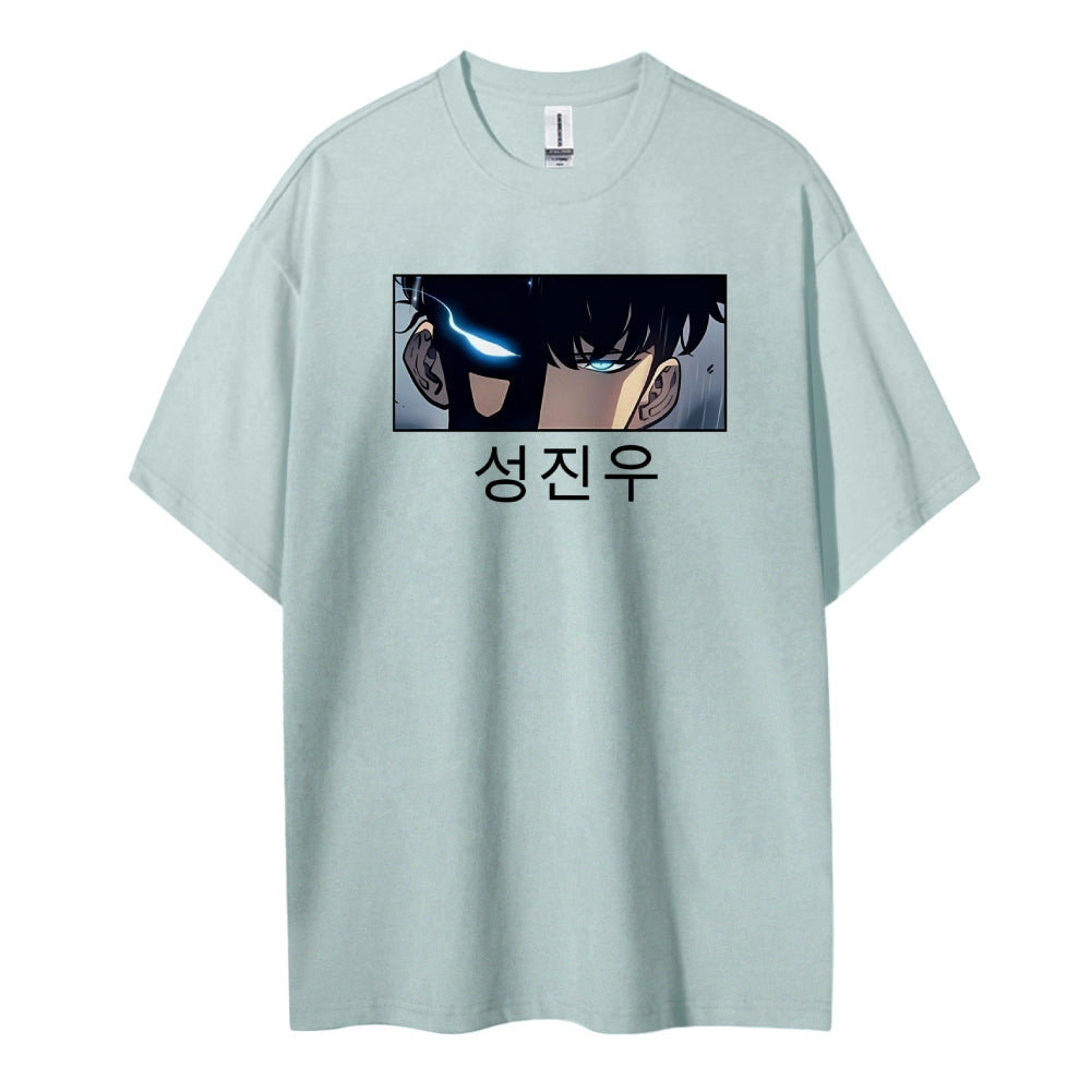 SOLOLEVELING Cotton Unisex Round Neck Anime T-Shirt