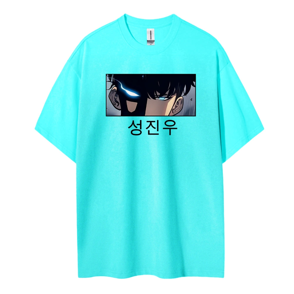 SOLOLEVELING Cotton Unisex Round Neck Anime T-Shirt