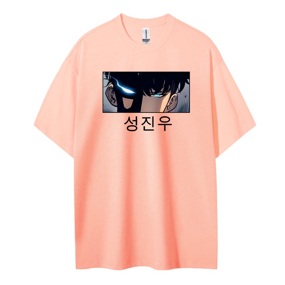 SOLOLEVELING Cotton Unisex Round Neck Anime T-Shirt