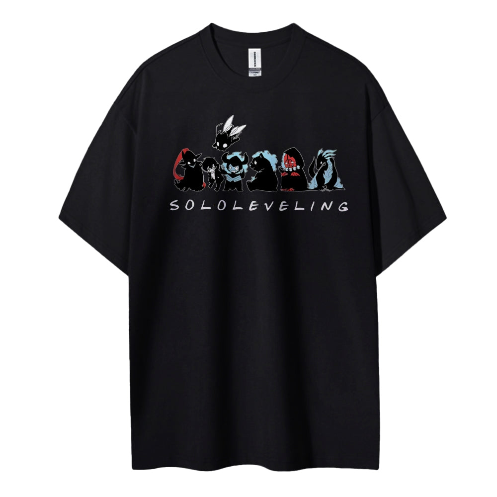 SOLOLEVELING Cotton Unisex Round Neck Anime T-Shirt