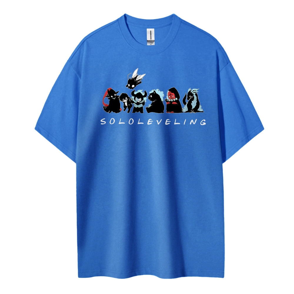 SOLOLEVELING Cotton Unisex Round Neck Anime T-Shirt