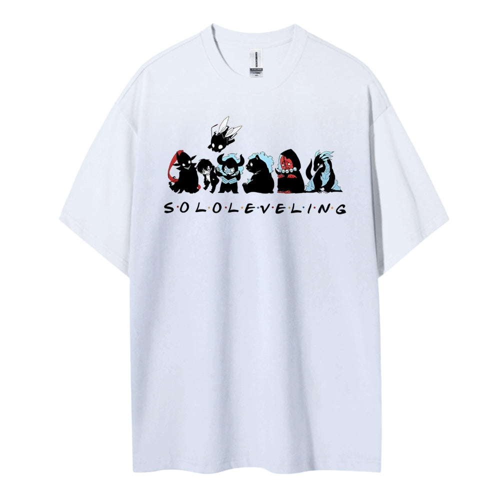 SOLOLEVELING Cotton Unisex Round Neck Anime T-Shirt