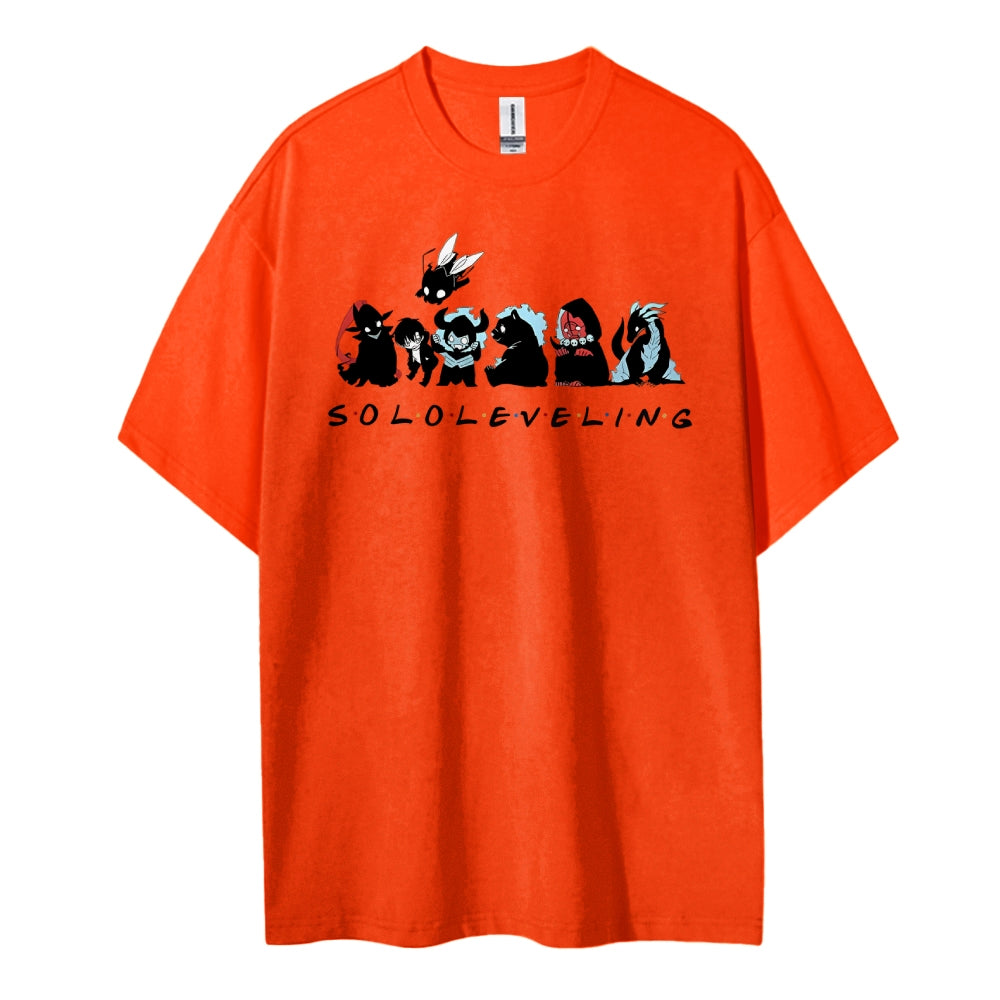 SOLOLEVELING Cotton Unisex Round Neck Anime T-Shirt