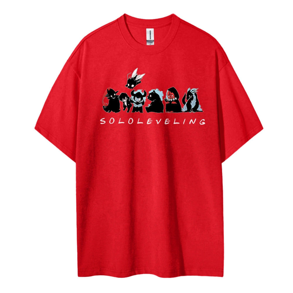 SOLOLEVELING Cotton Unisex Round Neck Anime T-Shirt