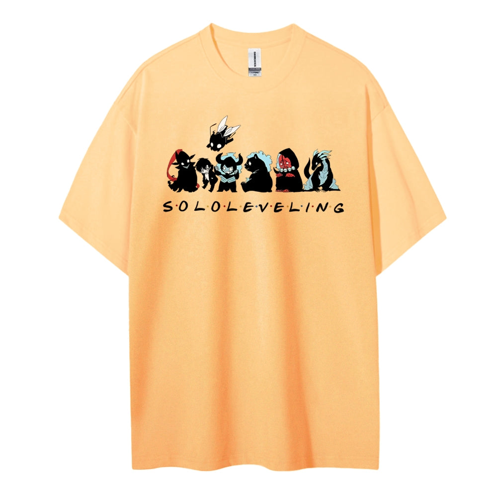 SOLOLEVELING Cotton Unisex Round Neck Anime T-Shirt