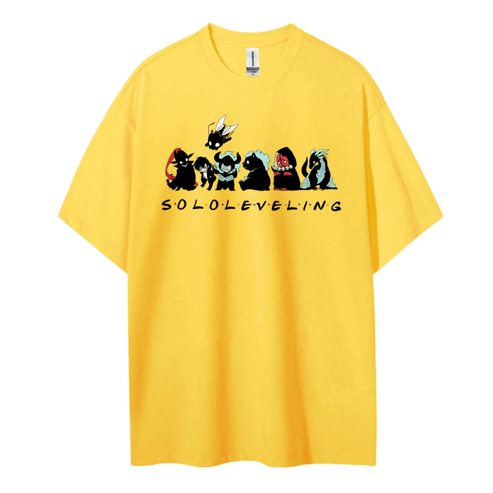 SOLOLEVELING Cotton Unisex Round Neck Anime T-Shirt