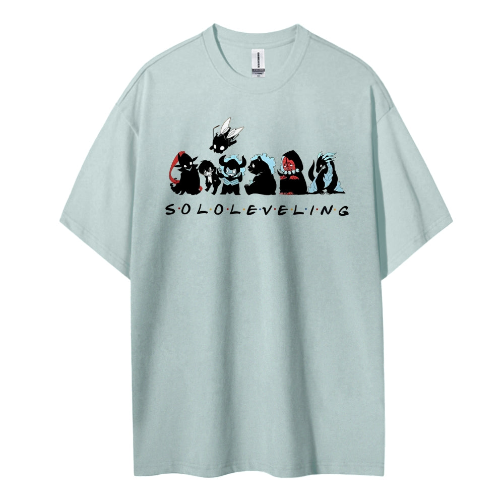 SOLOLEVELING Cotton Unisex Round Neck Anime T-Shirt