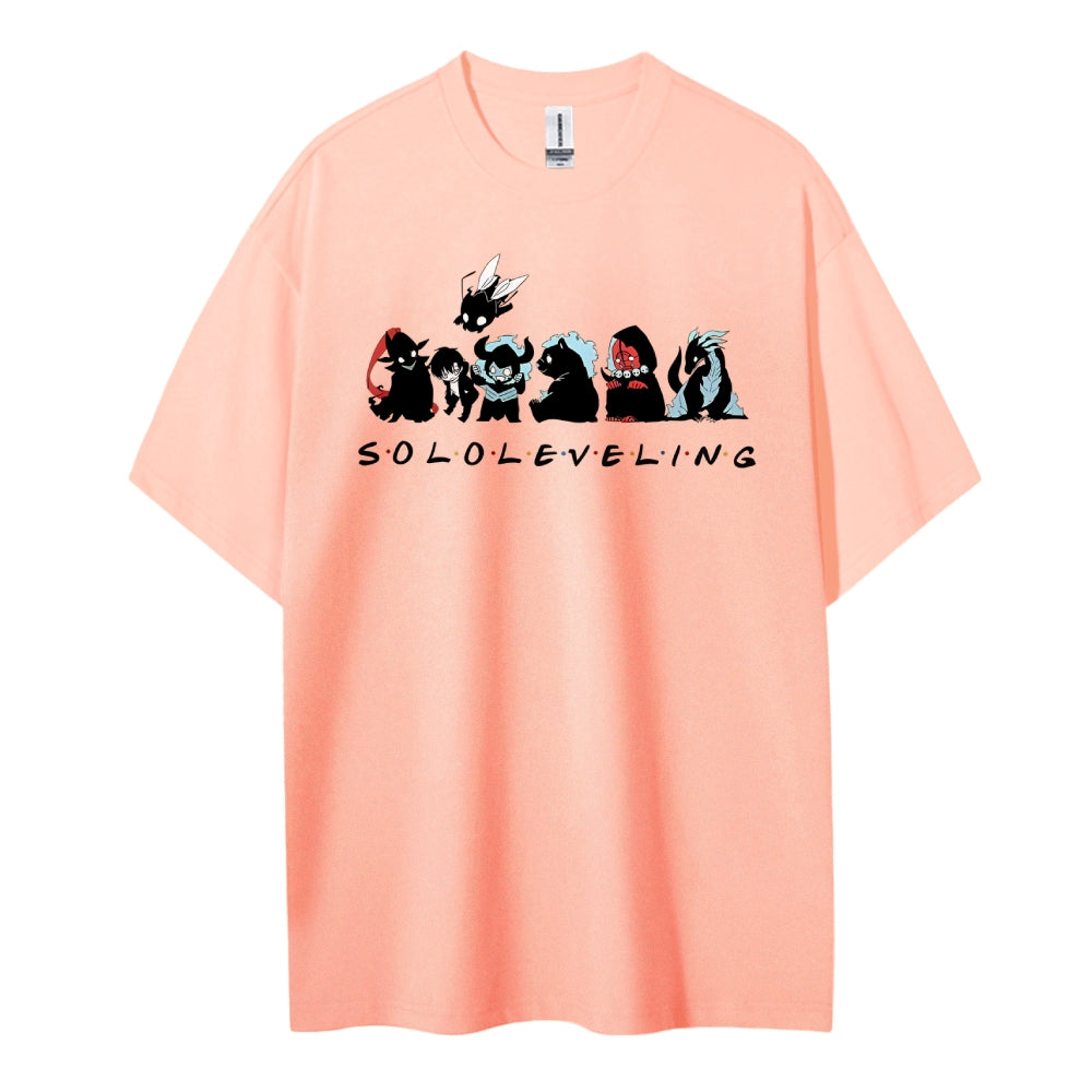 SOLOLEVELING Cotton Unisex Round Neck Anime T-Shirt