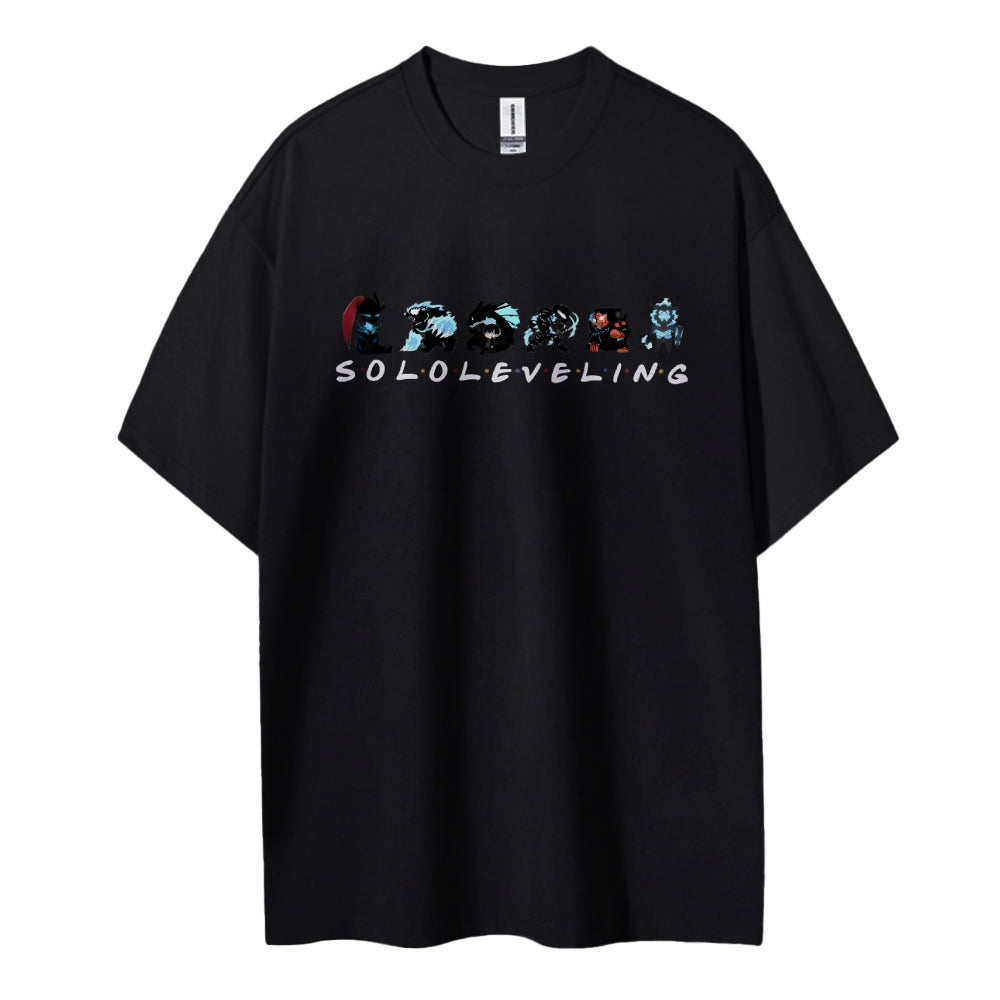 SOLOLEVELING Cotton Unisex Round Neck Anime T-Shirt