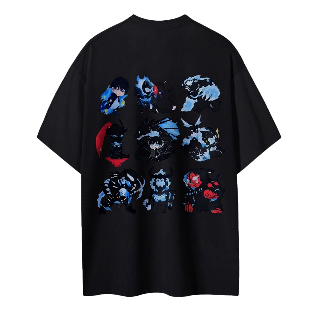 SOLOLEVELING Cotton Unisex Round Neck Anime T-Shirt