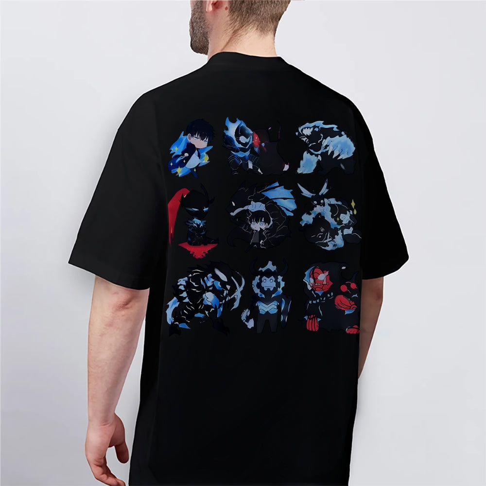 SOLOLEVELING Cotton Unisex Round Neck Anime T-Shirt