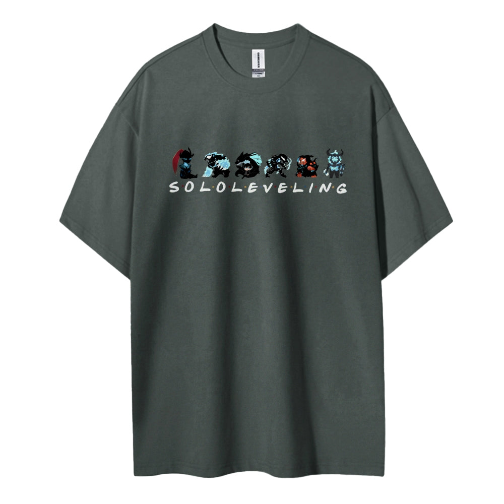 SOLOLEVELING Cotton Unisex Round Neck Anime T-Shirt