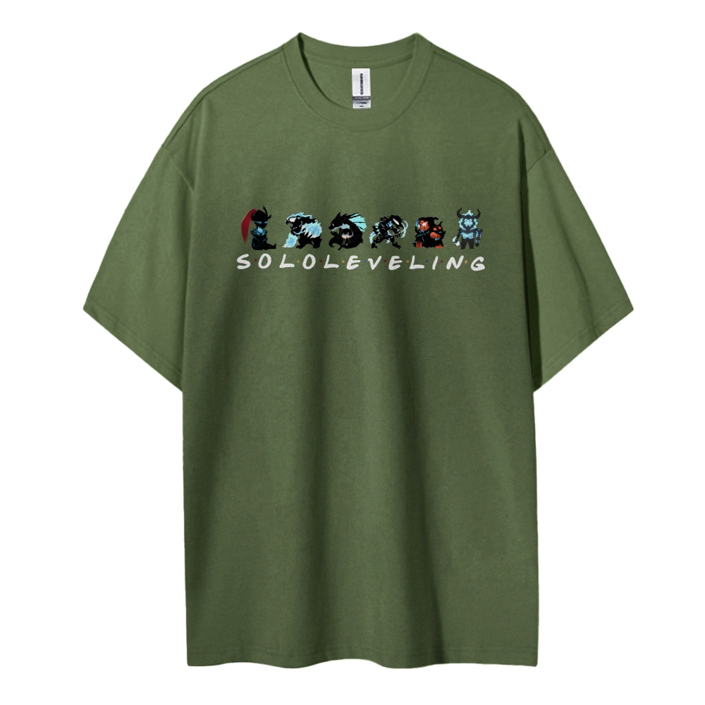 SOLOLEVELING Cotton Unisex Round Neck Anime T-Shirt