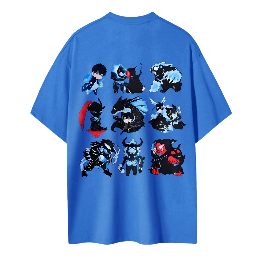 SOLOLEVELING Cotton Unisex Round Neck Anime T-Shirt