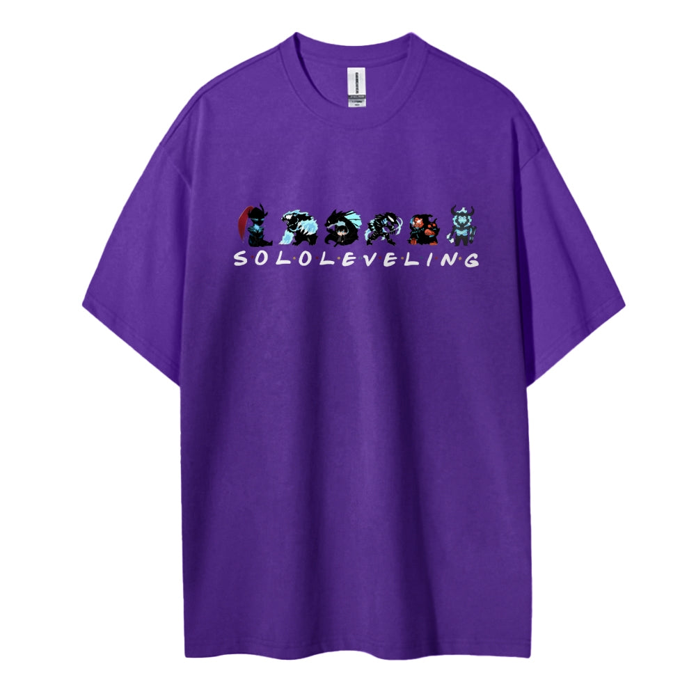 SOLOLEVELING Cotton Unisex Round Neck Anime T-Shirt