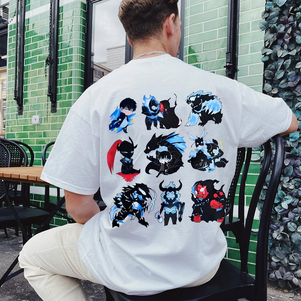 SOLOLEVELING Cotton Unisex Round Neck Anime T-Shirt