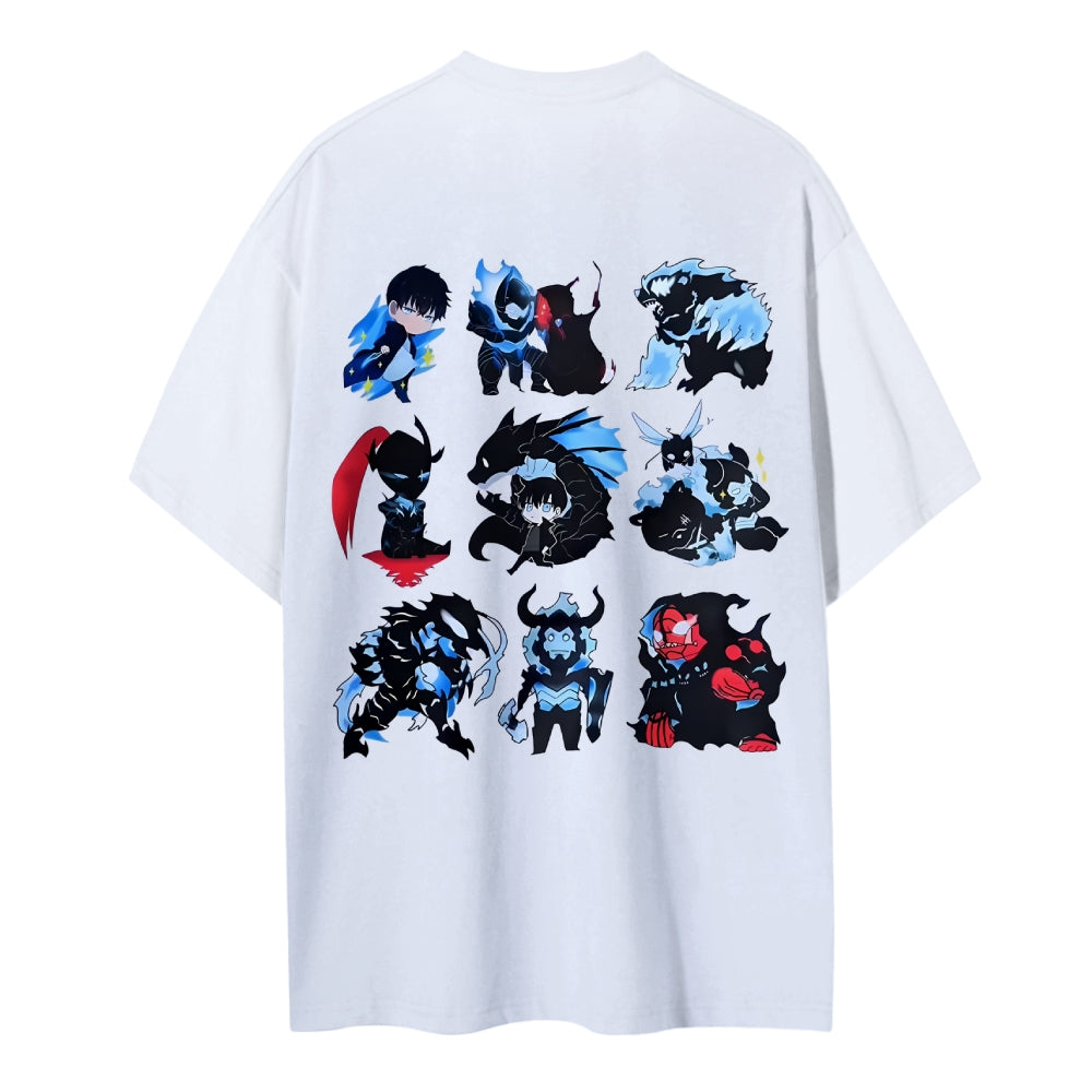 SOLOLEVELING Cotton Unisex Round Neck Anime T-Shirt