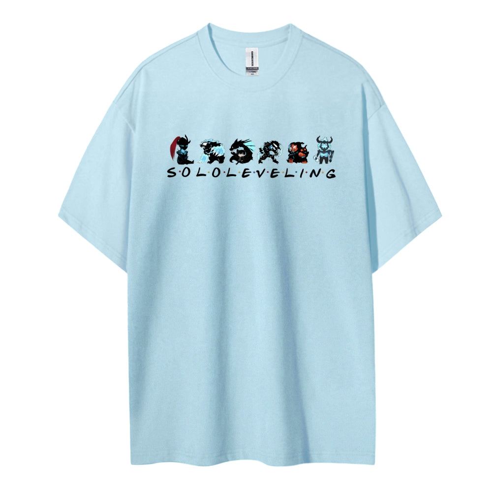 SOLOLEVELING Cotton Unisex Round Neck Anime T-Shirt