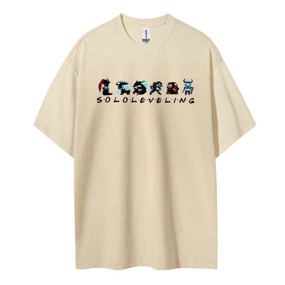SOLOLEVELING Cotton Unisex Round Neck Anime T-Shirt