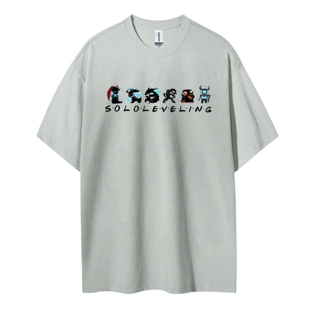 SOLOLEVELING Cotton Unisex Round Neck Anime T-Shirt