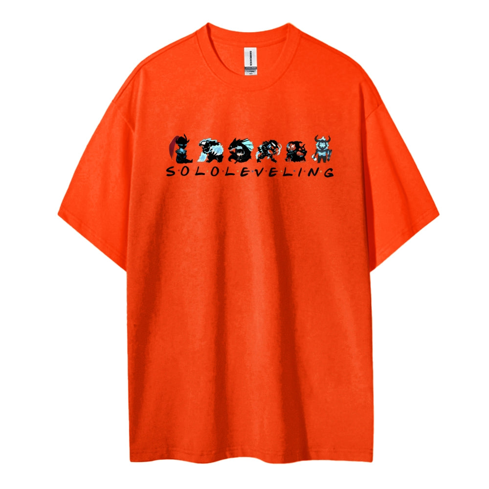 SOLOLEVELING Cotton Unisex Round Neck Anime T-Shirt