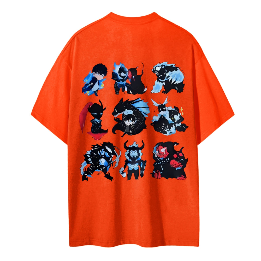 SOLOLEVELING Cotton Unisex Round Neck Anime T-Shirt