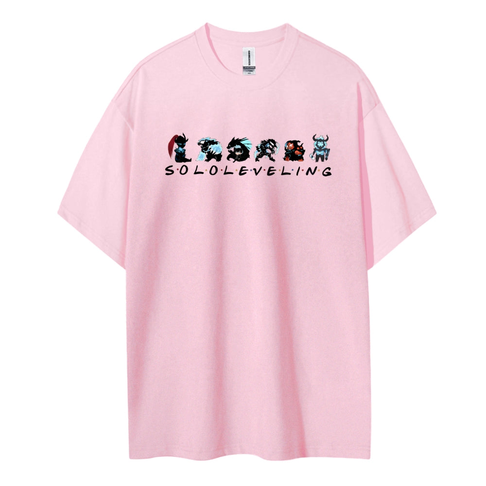 SOLOLEVELING Cotton Unisex Round Neck Anime T-Shirt