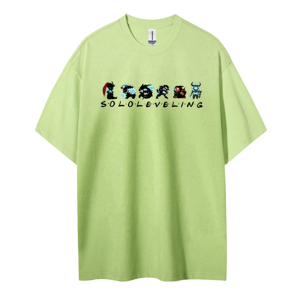 SOLOLEVELING Cotton Unisex Round Neck Anime T-Shirt