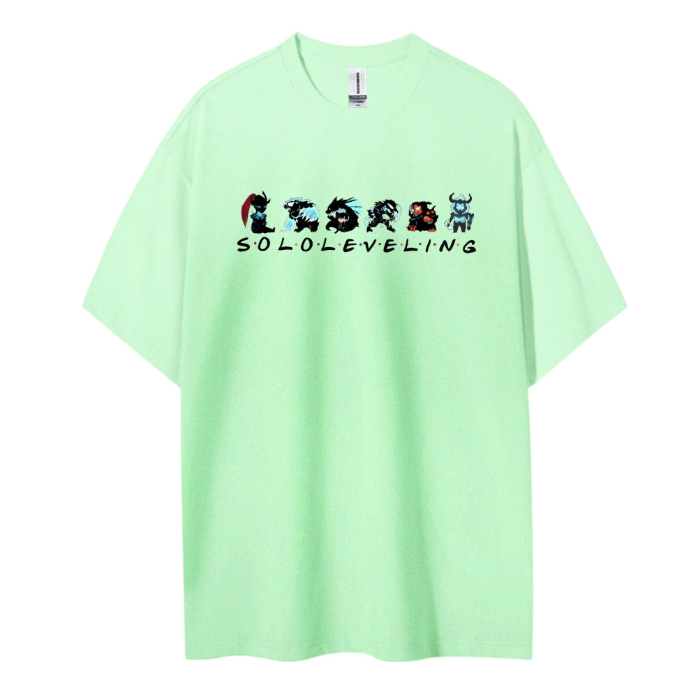 SOLOLEVELING Cotton Unisex Round Neck Anime T-Shirt