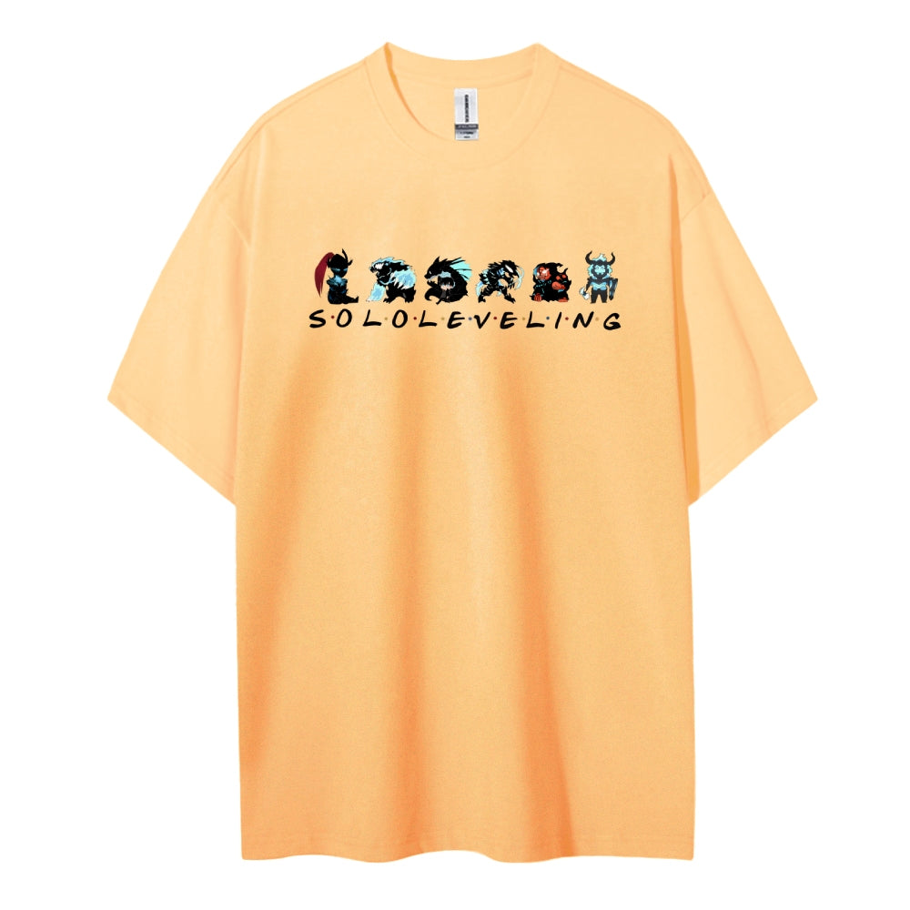 SOLOLEVELING Cotton Unisex Round Neck Anime T-Shirt